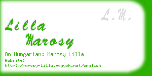 lilla marosy business card